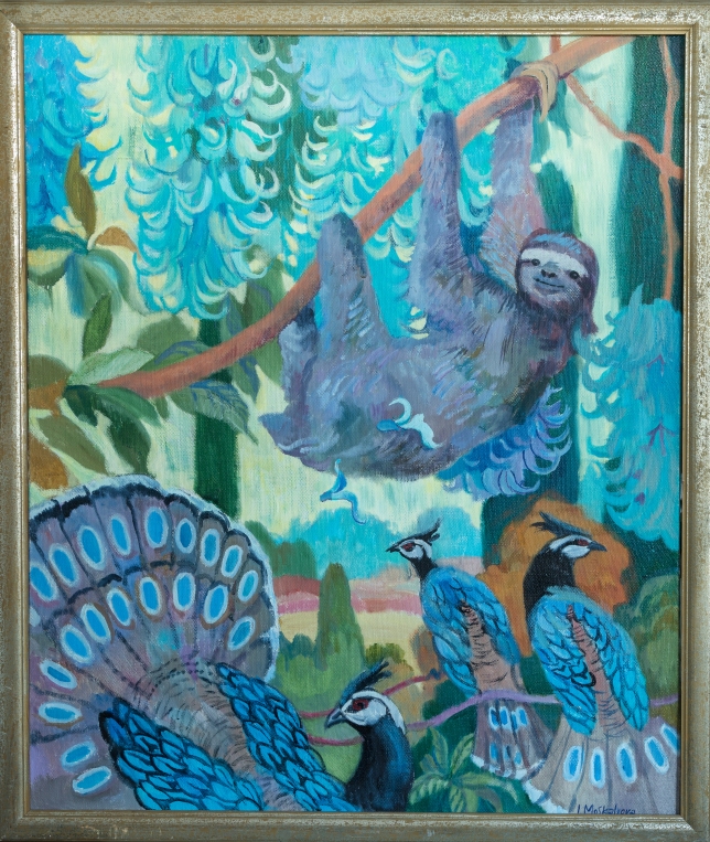 Painting for sale online - Under the jade vine