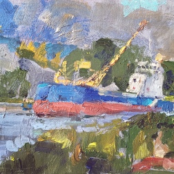 Painting for sale online - Cargo ship