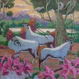 Painting for sale online - Three graces and orchids