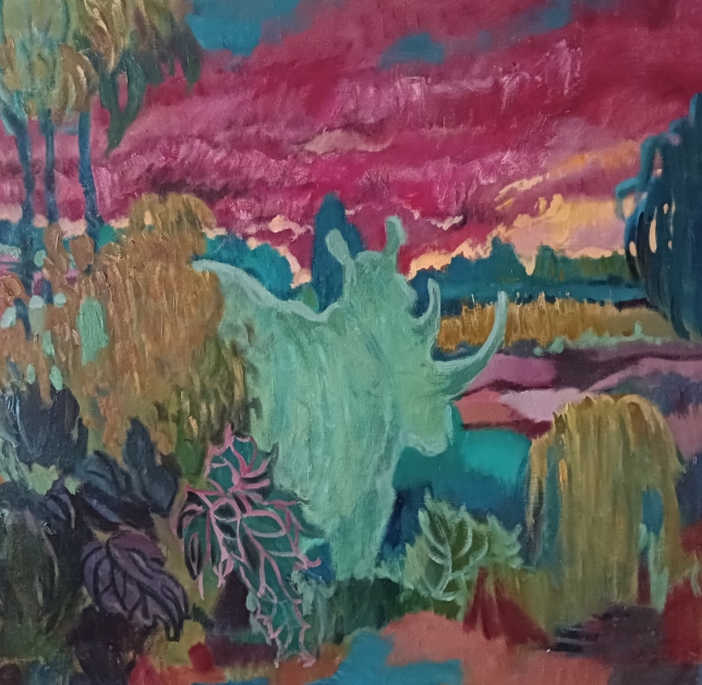 Painting for sale online - Crimson sunset