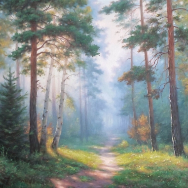 Painting for sale online - A path in the forest