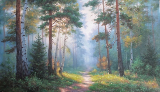 Painting for sale online - A path in the forest