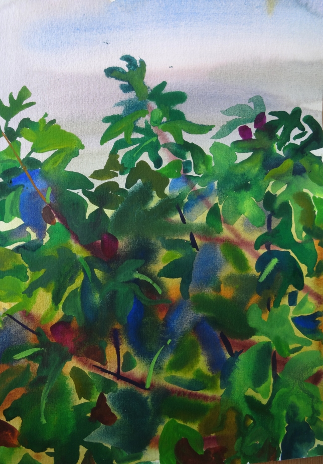 Painting for sale online - Tree in the rain