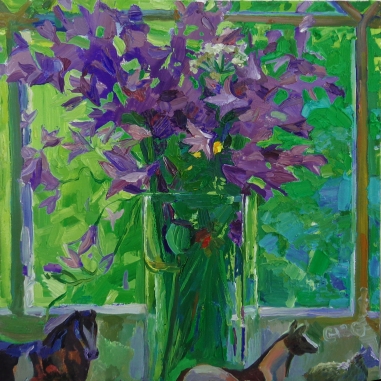 Painting for sale online - Cornflowers
