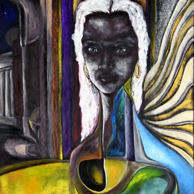 Painting for sale online - Lady Night