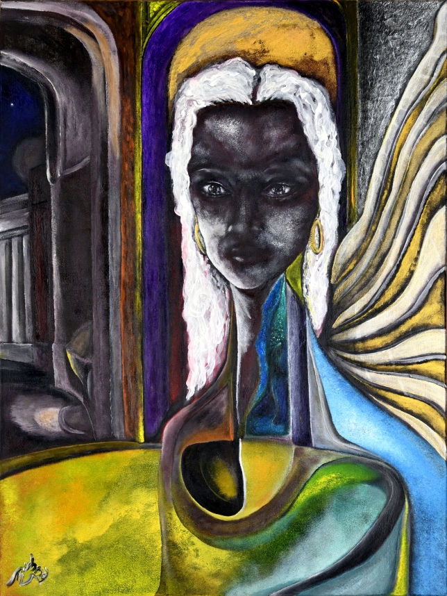 Painting for sale online - Lady Night