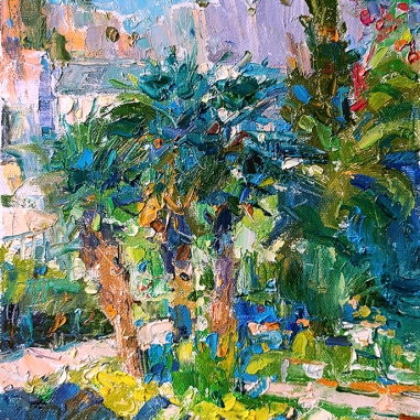Painting for sale online - Three palm trees