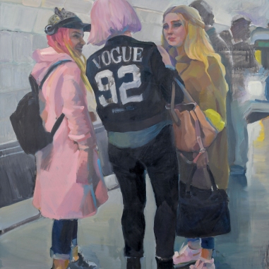 Painting for sale online - City girls Vogue