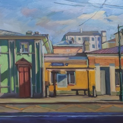 Painting for sale online - Prechistenka Street in Moscow