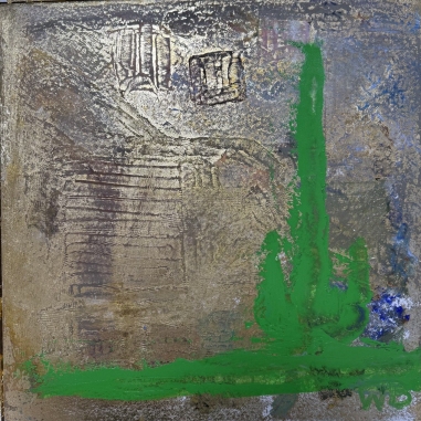 Painting for sale online - Green-gold