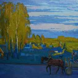 Painting for sale online - The end of the working day