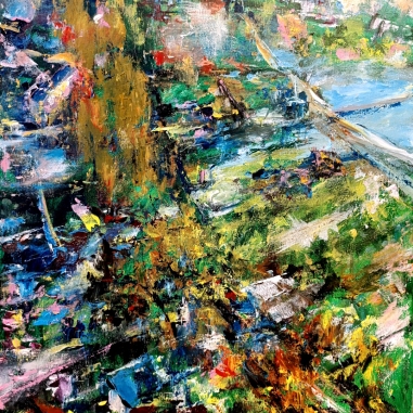 Painting for sale online - On the road with autumn