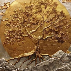Painting for sale online - The Solar Tree