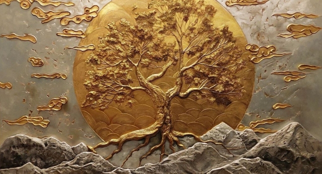 Painting for sale online - The Solar Tree