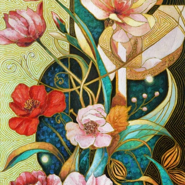 Painting for sale online - Still life in Art Nouveau style
