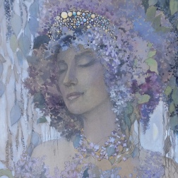Painting for sale online - Lilac flowers
