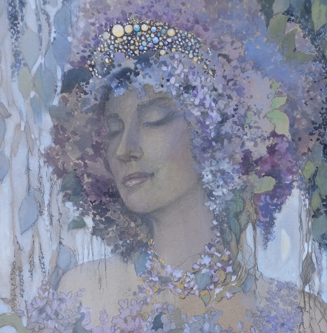 Painting for sale online - Lilac flowers