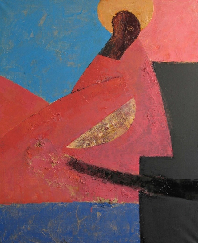 Painting for sale online - Angel with a melon
