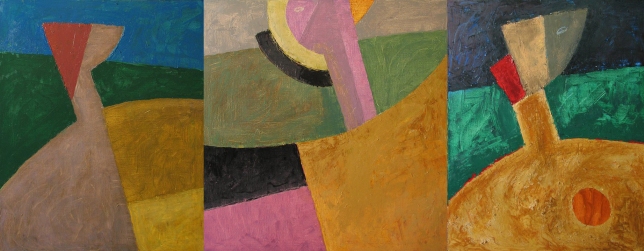 Painting for sale online - Collective farm named after St Tractor Driver, St Brigadier and St Milkmaid