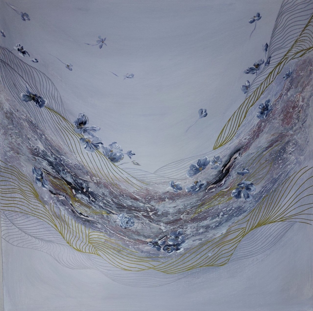 Painting for sale online - There is only a moment between the past and the future