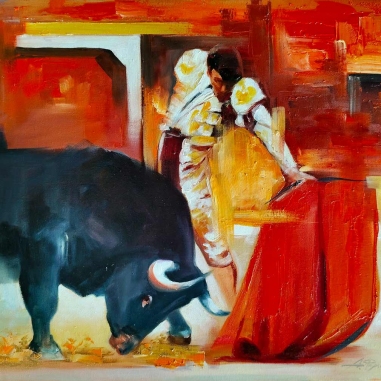 Painting for sale online - Bullfight