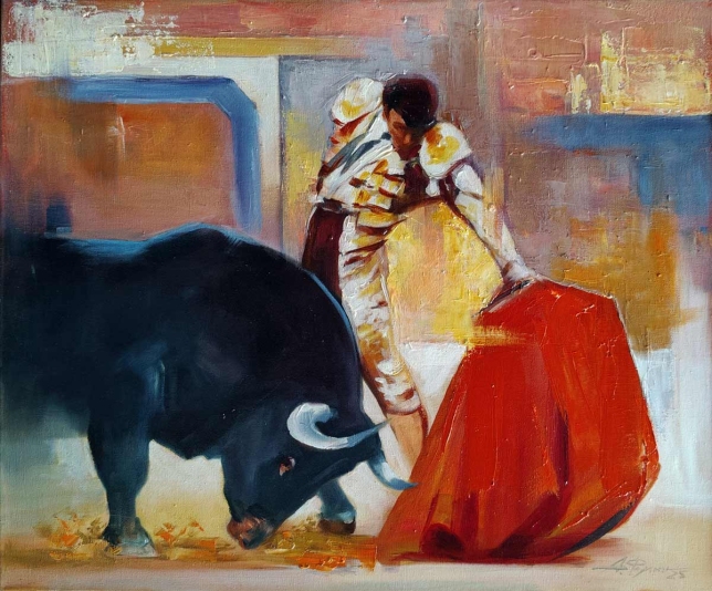 Painting for sale online - Bullfight
