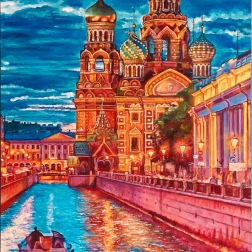 Painting for sale online - The charm of sunset
