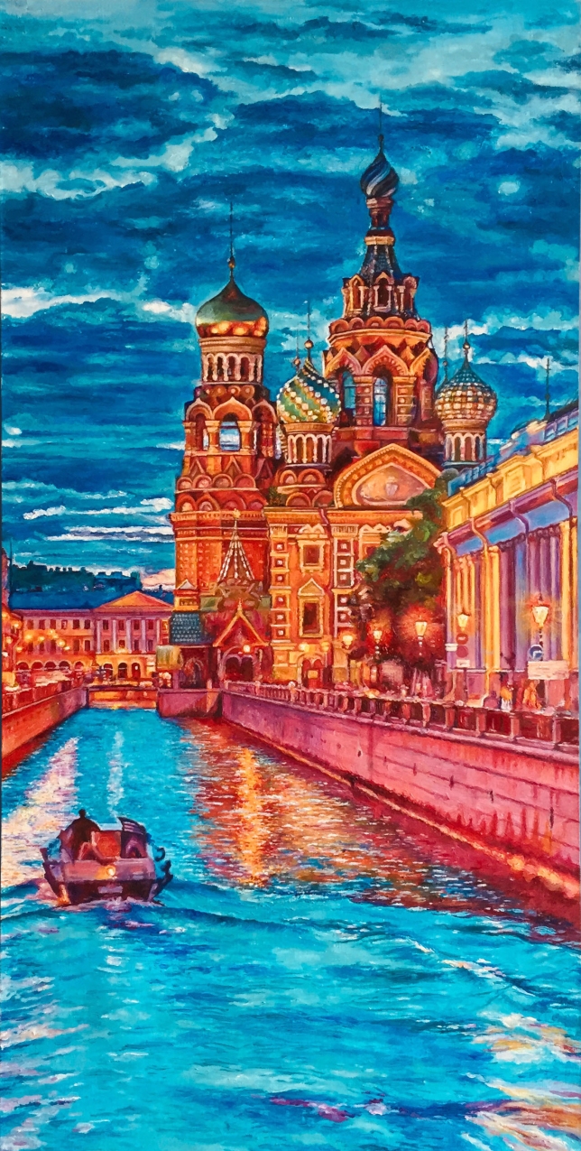 Painting for sale online - The charm of sunset