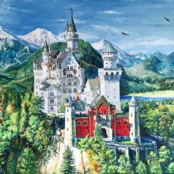 Painting for sale online - Neuschwanstein Castle