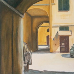 Painting for sale online - St Petersburg courtyard