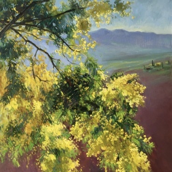 Painting for sale online - THE SCENT OF FEBRUARY IN CALABRIA