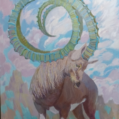 Painting for sale online - Ibeks the Mountain Climber