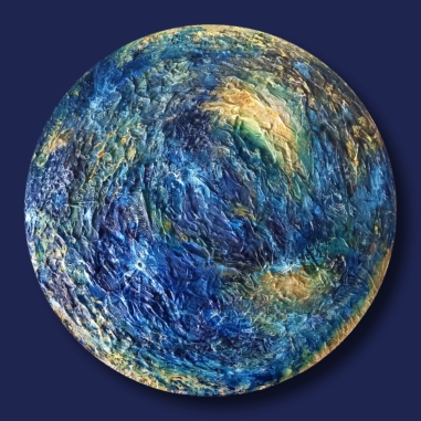 Painting for sale online - Round textured planet Mercury