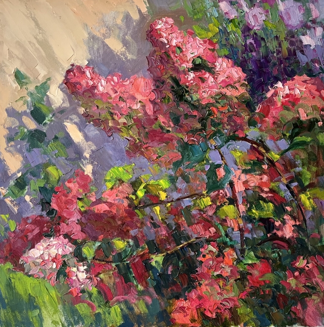 Painting for sale online - HYDRANGEA AND THE SUN