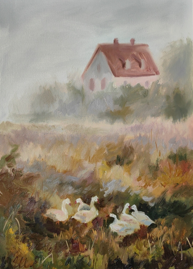 Painting for sale online - Geese
