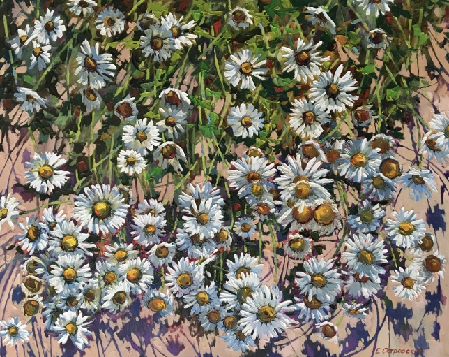 Painting for sale online - IN THE CHAMOMILE FIELD