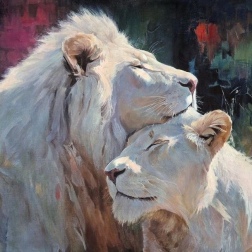 Painting for sale online - The eternal passion of lions