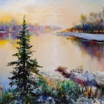 Painting for sale online - Evening is coming..