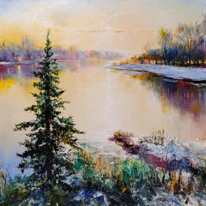 Painting for sale online - Evening is coming..