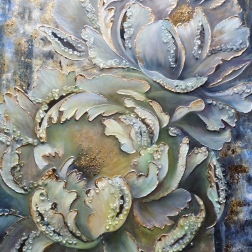 Painting for sale online - Crystal peonies