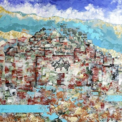 Painting for sale online - Gilded by the sun of centuries