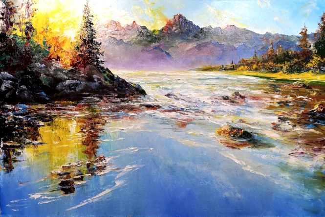 Painting for sale online - The happiness of seeing beauty..