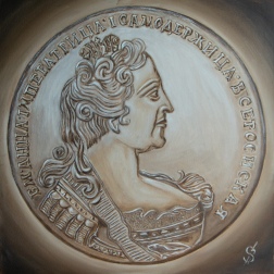 Painting for sale online - Ruble coin Anna Ioannovna