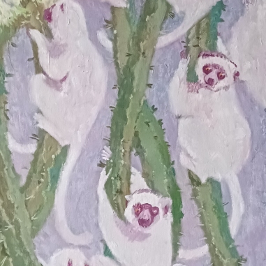 Painting for sale online - White Angels of Madagascar