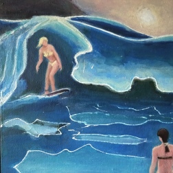 Painting for sale online - Surfing