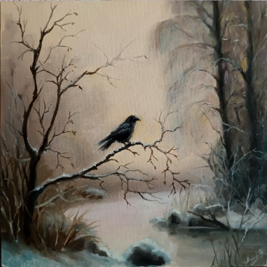 Painting for sale online - Crow