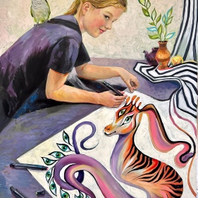 Painting for sale online - Tasya and Netooo!