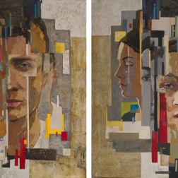 Painting for sale online - Paired Portrait Duality