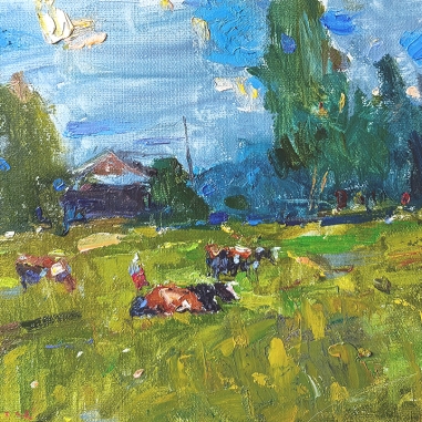 Painting for sale online - In the meadow