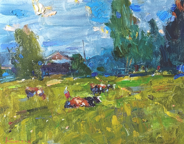 Painting for sale online - In the meadow